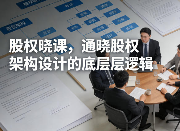 股权晓课，通晓股权架构设计的底层逻辑-智富思维学堂