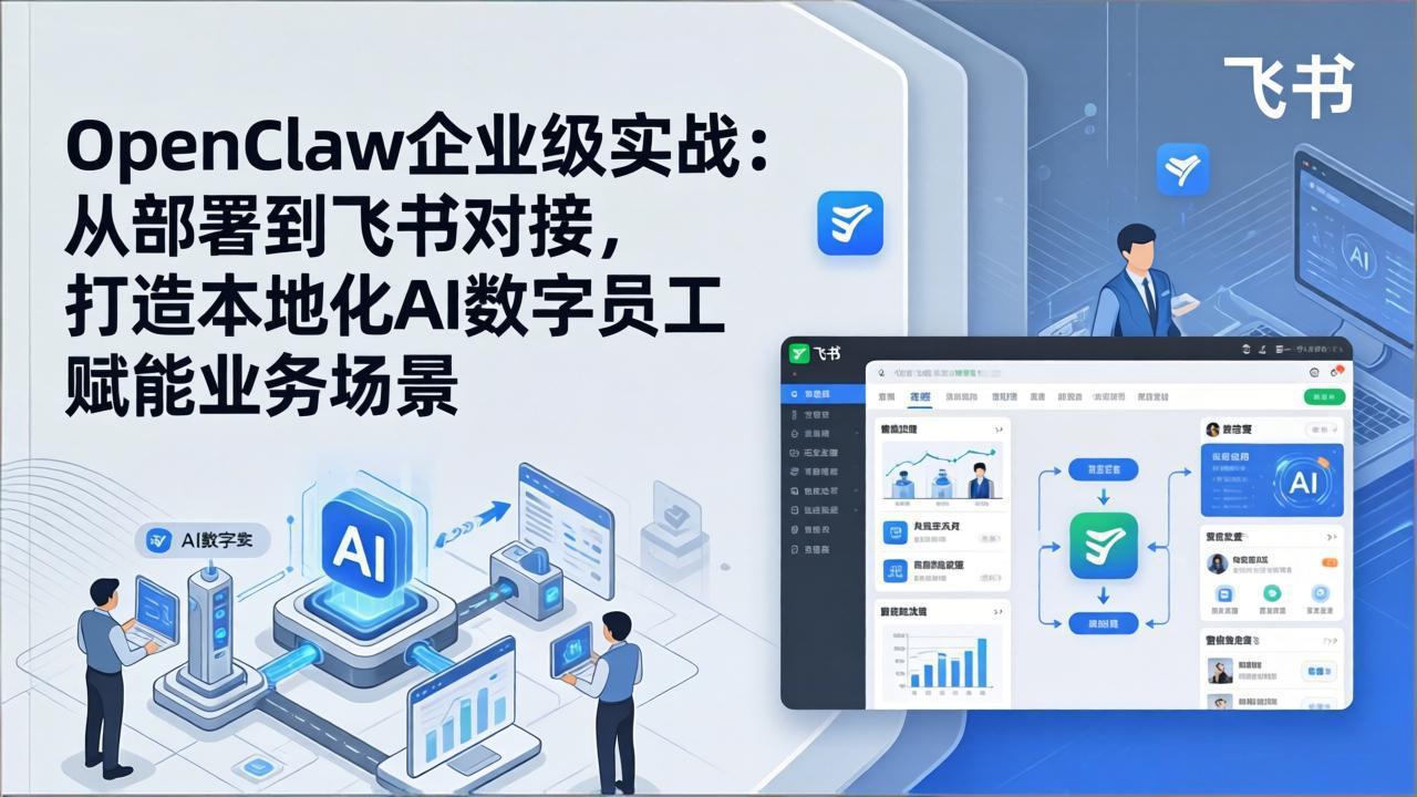 OpenClaw企业级实战：从部署到飞书对接，打造本地化AI数字员工赋能业务场景-智富思维学堂