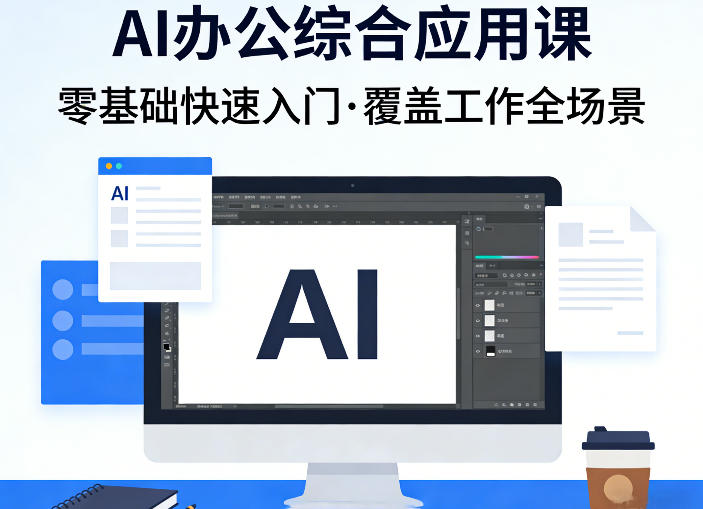 AI办公综合应用课,零基础快速入门,覆盖了工作中各种应用场景-智富思维学堂