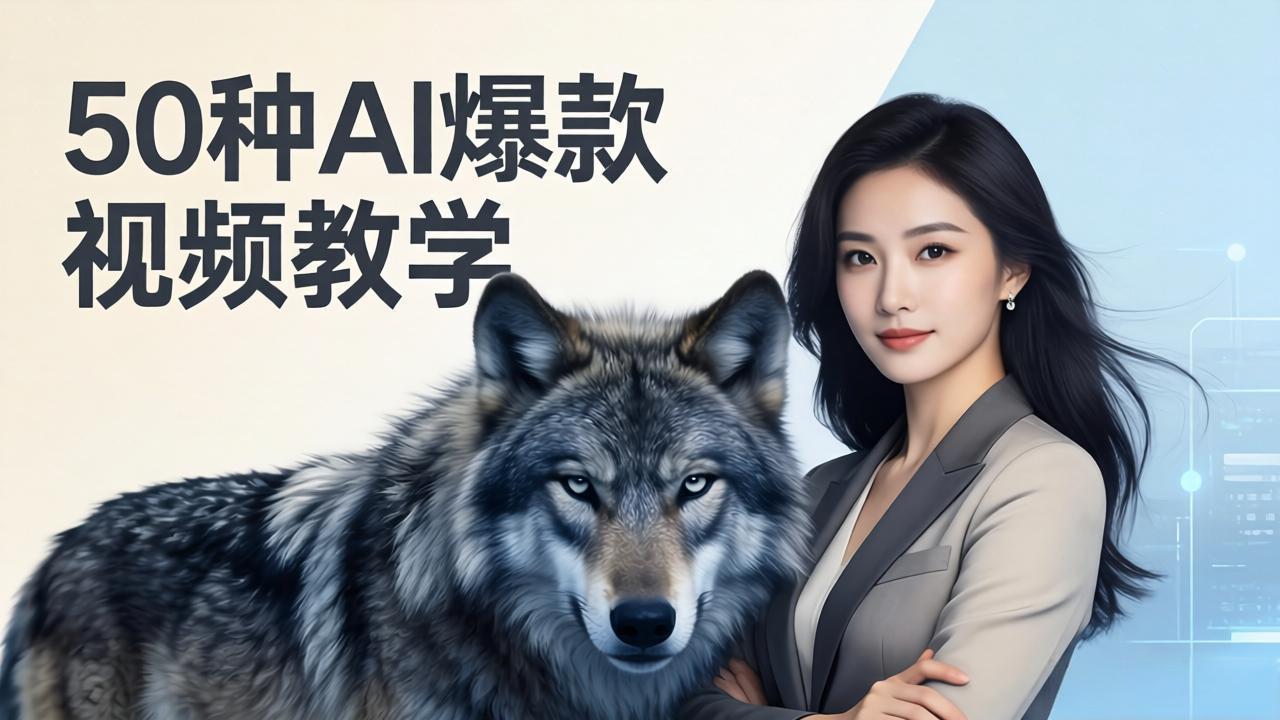 50种AI爆款视频教学：影视级古诗词+治愈萌宠+山海经蛟龙，高阶宝典商业落地-智富思维学堂
