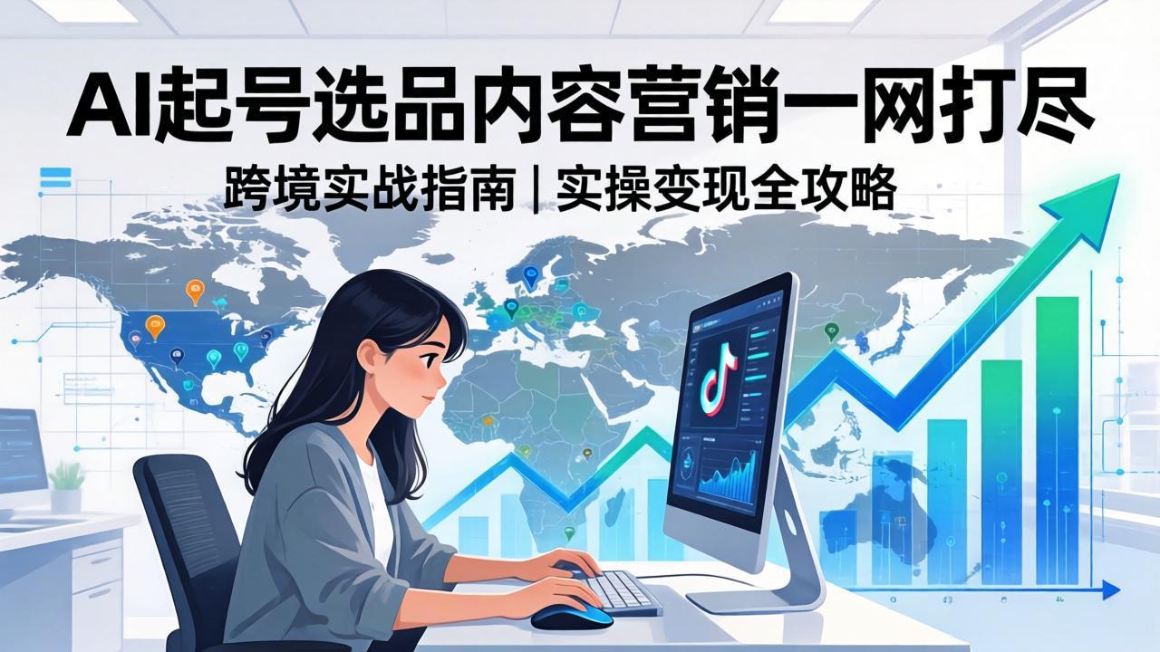 2026 TikTok 跨境AI实操：从零基础到变现全流程，AI起号选品内容营销一网打尽-智富思维学堂