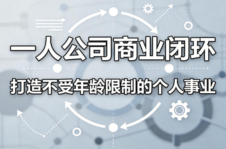 一人公司商业闭环,打造一份不受年龄限制的个人事业-智富思维学堂