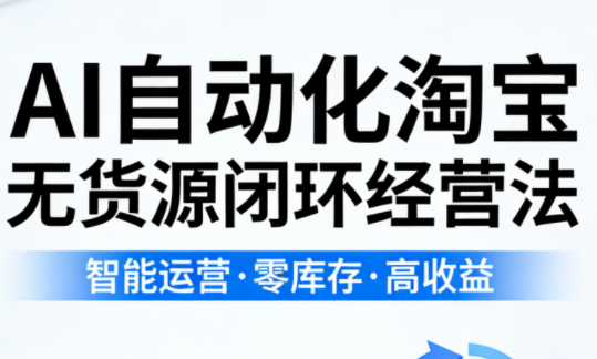 夜子游·AI自动化淘宝无货源闭环经营法(更新4月)-智富思维学堂
