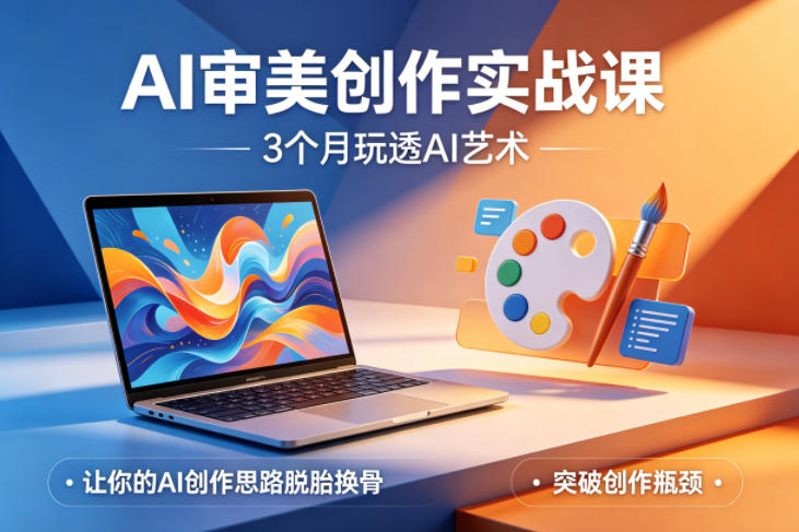 AI审美创作实战课,3个月玩透AI艺术,让你的AI创作思路脱胎换骨,突破创作瓶颈-智富思维学堂