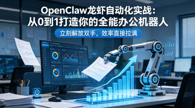 OpenClaw龙虾自动化实战：从0到1打造你的全能办公机器人，立刻解放双手，效率直接拉满-智富思维学堂