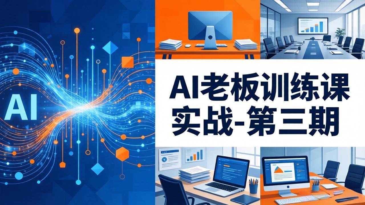 AI老板训练课实战-第三期：AI+内容应用落地教学，从0到1打通AI变现完整路径-智富思维学堂