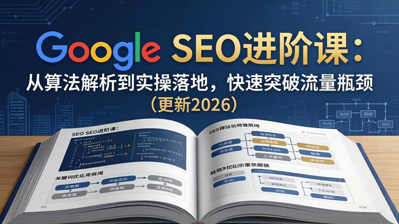 Google SEO进阶课：从算法解析到实操落地，快速突破流量瓶颈(更新2026-智富思维学堂