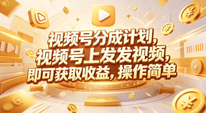 视频号分成计划，599元众筹的Red团队课程，视频号上发发视频，即可获取收益，操作简单-智富思维学堂
