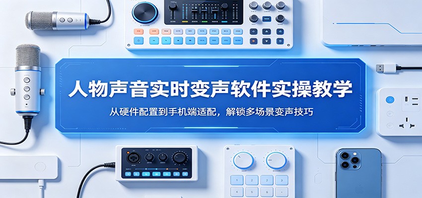 人物声音实时变声软件实操教学：从硬件配置到手机端适配，解锁多场景变声技巧-智富思维学堂