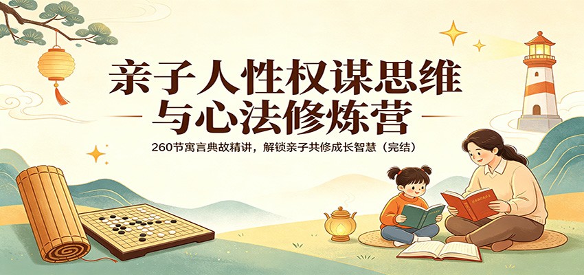 亲子人性权谋思维与心法修炼营：260节寓言典故精讲，解锁亲子共修成长智慧(完结)-智富思维学堂