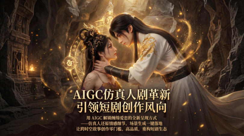 AIGC仿真人《合欢宗》短剧教学，用AIGC解锁缠绵爱恋的全新呈现方式，让跨时空故事创作零门槛、高品质，重构短剧生态-智富思维学堂