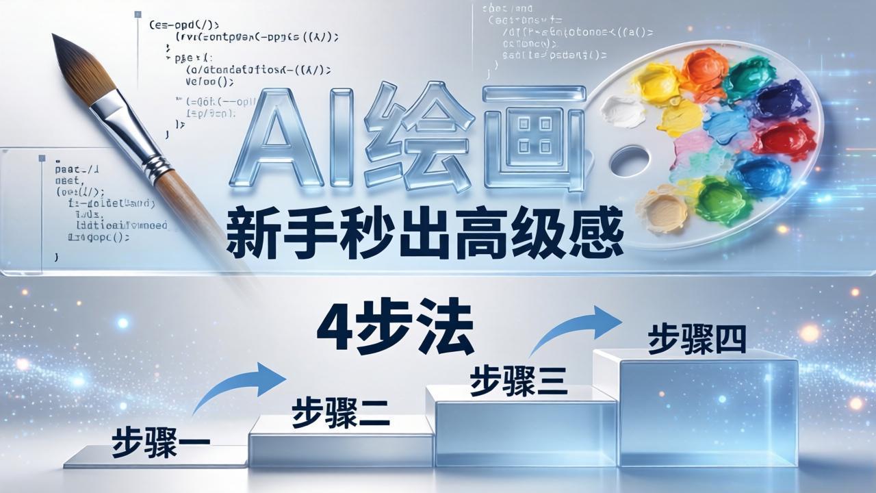 AI绘画入门别再硬磕了！即梦4步法：万能提示词公式+BRTR框架，新手秒出高级感-智富思维学堂