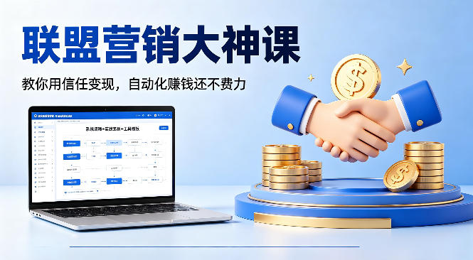 联盟营销大神课，教你用信任变现，自动化賺钱还不费力【原创双语字幕】-智富思维学堂
