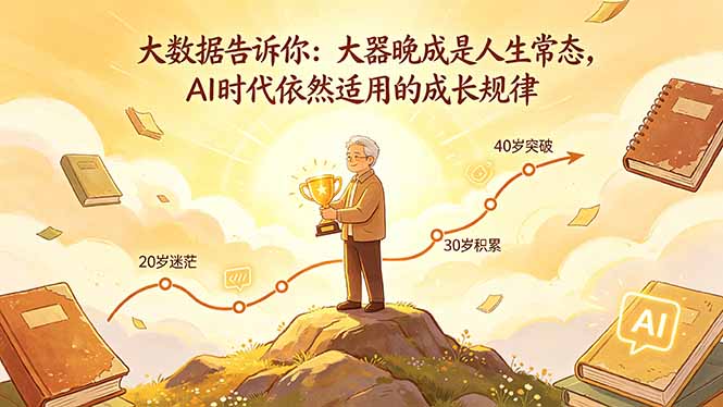 付费文章：大数据告诉你：大器晚成是人生常态，AI 时代依然适用的成长规律-智富思维学堂