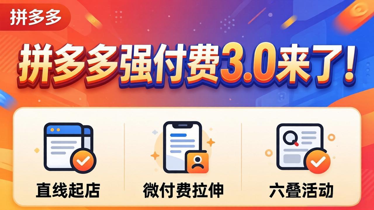 拼多多强付费3.0来了(更新4月-智富思维学堂