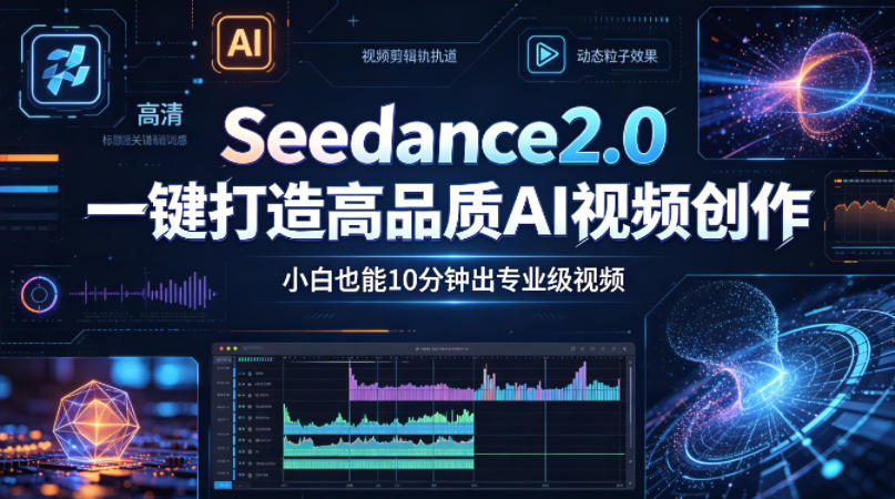 Seedance2.0一键打造高品质AI视频创作，小白也能10分钟出专业级视频-智富思维学堂