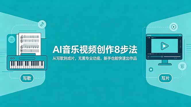 AI音乐视频创作8步法:从写歌到成片,无需专业功底,新手也能快速出作品-智富思维学堂