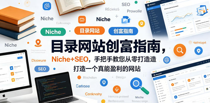 目录网站创富指南，Niche+SEO，手把手教您从零打造打造一个真能盈利的网站【原创双语字幕】-智富思维学堂