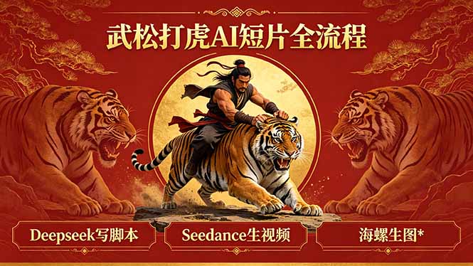 武松打虎AI短片全流程：Deepseek写脚本+Seedance生视频+海螺生图-智富思维学堂