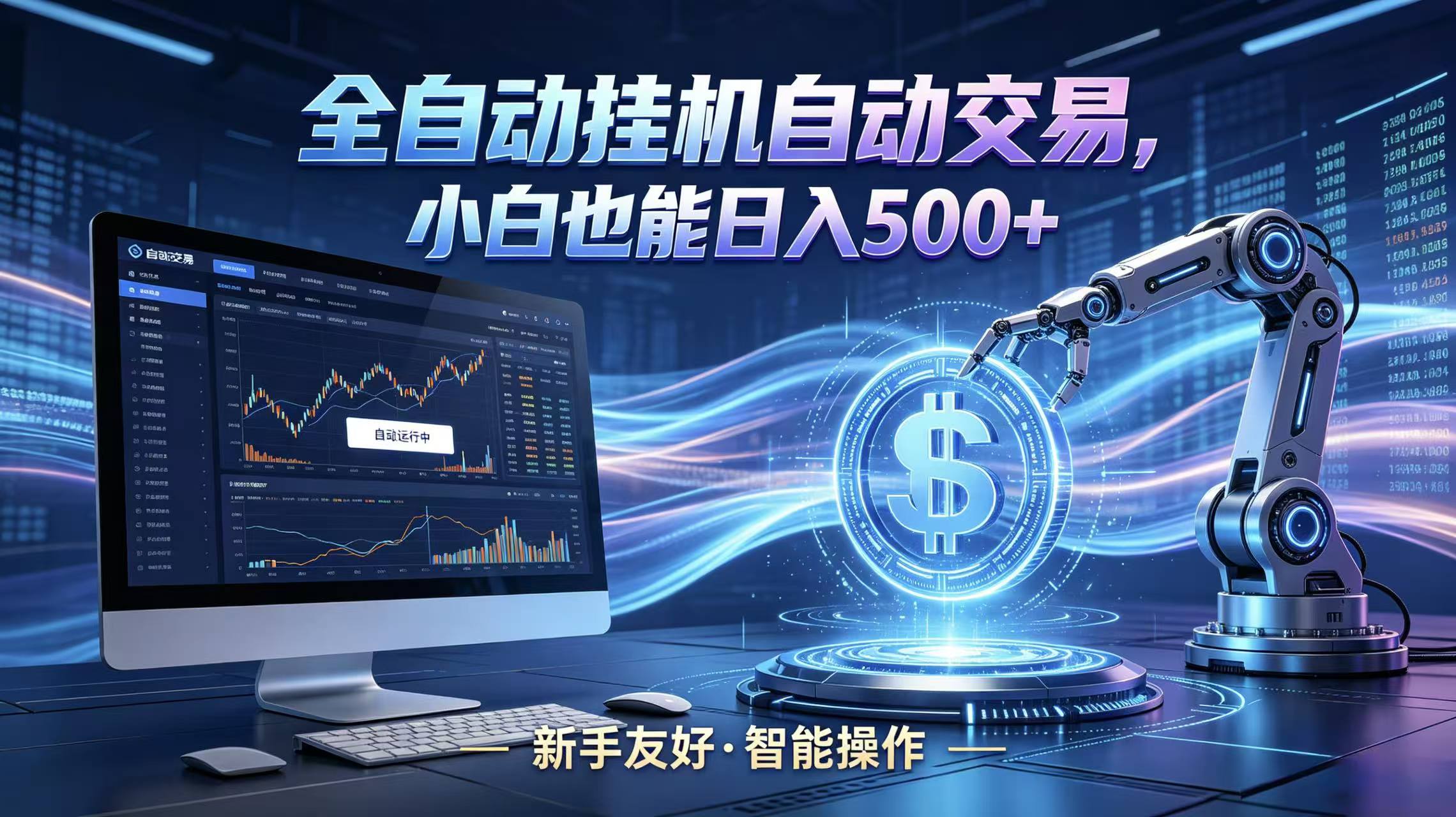全新智能化交易助手，傻瓜式操作，小白也能快速上手，轻松实现日入500+-智富思维学堂