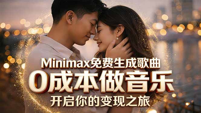 Minimax免费生成歌曲实测!0成本做音乐,说唱流行Lofi一键生成-智富思维学堂