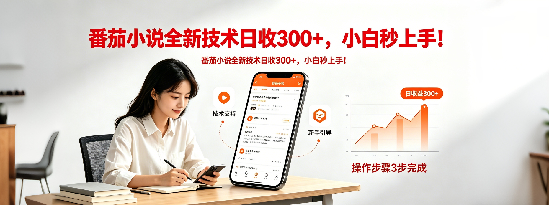 番茄小说全新技术全新玩法！无脑日收300+-智富思维学堂