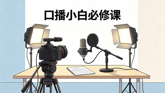 口播小白必修课:录像收音灯光设备+脚本撰写,搭专业级录制场景-智富思维学堂