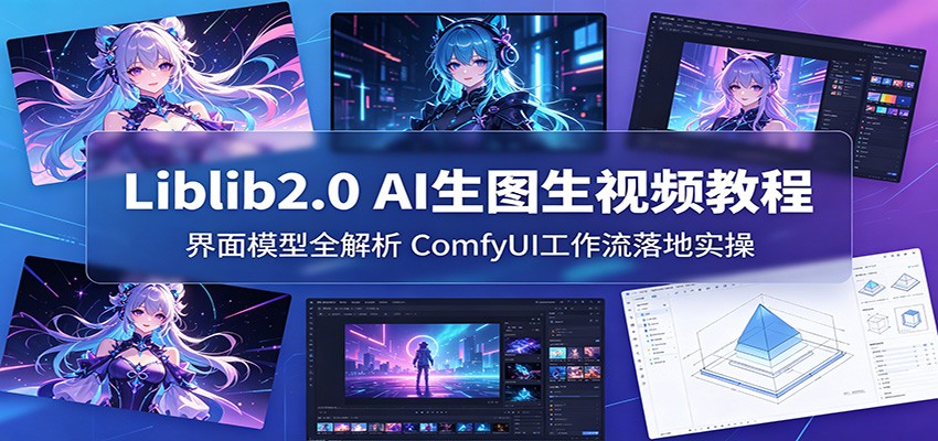 Liblib2.0 AI生图生视频教程:界面模型全解析,ComfyUI工作流落地实操-智富思维学堂