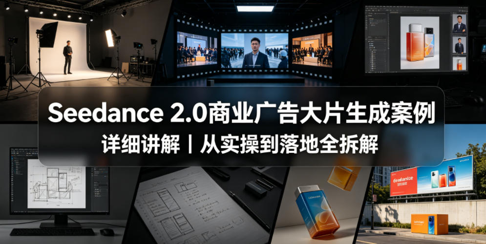 Seedance 2.0商业广告大片生成案例详细讲解｜从实操到落地全拆解-智富思维学堂