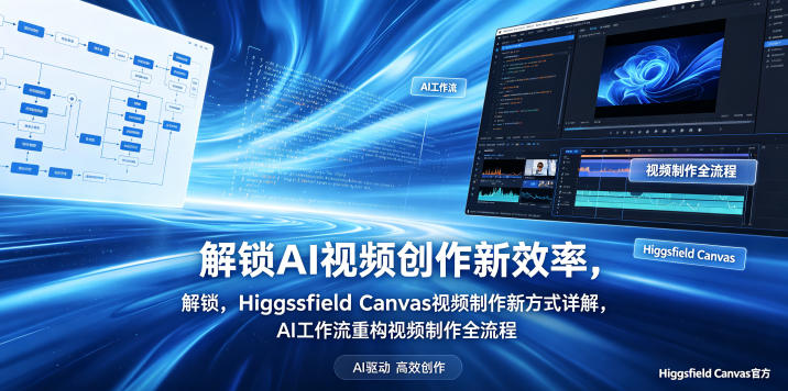 解锁AI视频创作新效率，Higgsfield Canvas视频制作新方式详解，AI工作流重构视频制作全流程-智富思维学堂