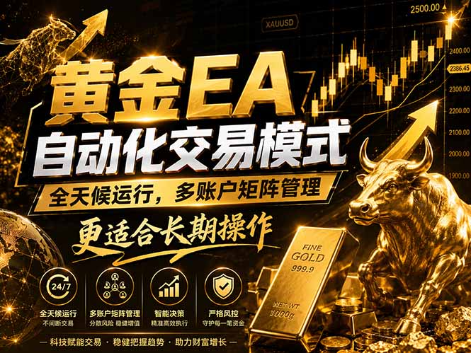 黄金EA量化：多窗口矩阵稳定运行，系统自动执行，收益空间持续放大-智富思维学堂