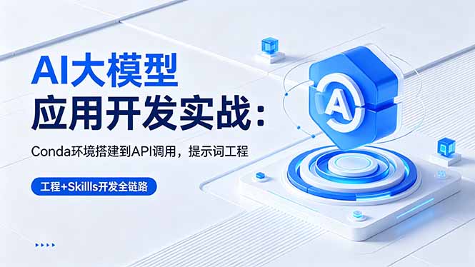 AI 大模型应用开发实战:Conda环境搭建到API调用,提示词工程+Skills开发全链路-智富思维学堂