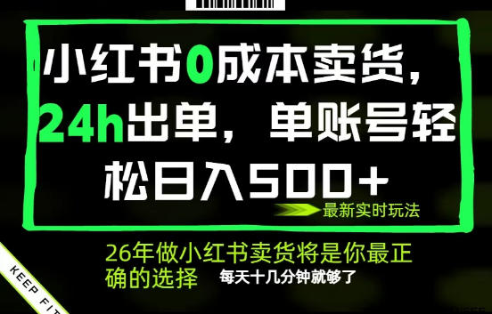 小红书0成本AI卖货,24小时出单,全流程托管,保底日入500+,每天十几分钟就够了【揭秘】-智富思维学堂