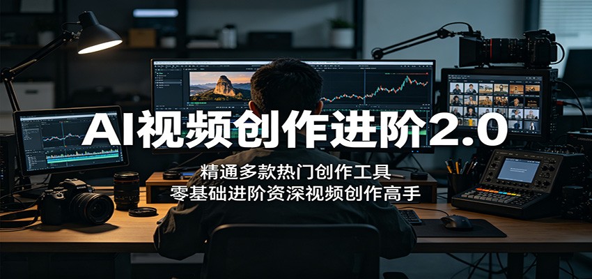AI视频创作进阶2.0:精通多款热门创作工具,零基础进阶资深视频创作高手-智富思维学堂