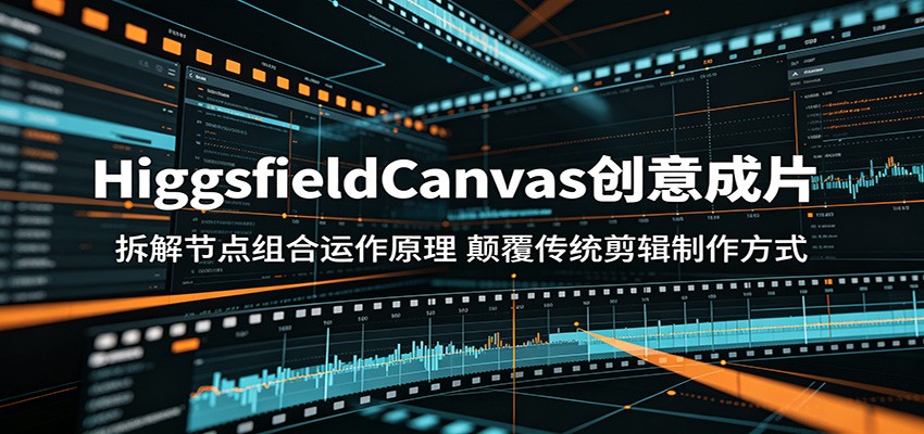 HiggsfieldCanvas创意成片:拆解节点组合运作原理,颠覆传统剪辑制作方式-智富思维学堂