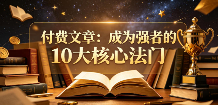 付费文章:成为强者的10大核心法门-智富思维学堂