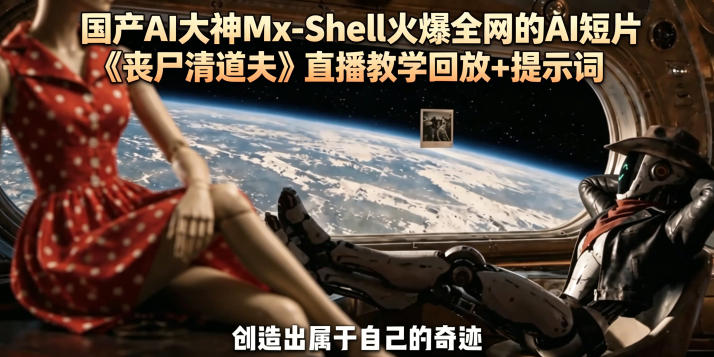 国产AI大神Mx-Shell火爆全网的AI短片《丧尸清道夫》直播教学回放+提示词-智富思维学堂