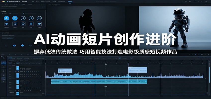 AI动画短片创作进阶:摒弃低效传统做法,巧用智能技法打造电影级质感短视频作品-智富思维学堂