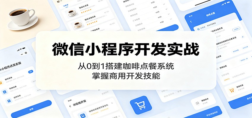 微信小程序开发实战：从0到1搭建咖啡点餐系统，掌握商用开发技能-智富思维学堂
