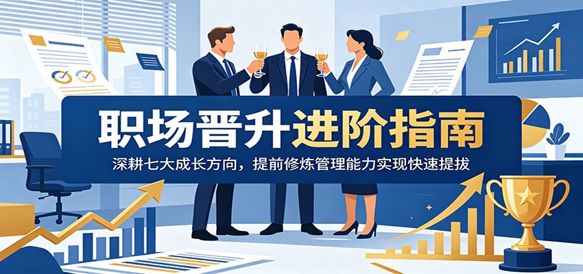 职场晋升进阶指南：深耕七大成长方向，提前修炼管理能力实现快速提拔-智富思维学堂
