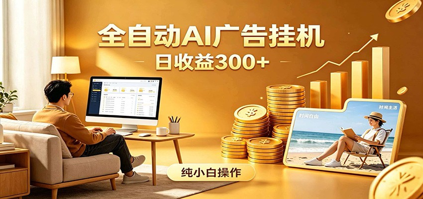 AI风口项目，全程解放双手，后台自动运行赚取收益，每天稳定收益300+-智富思维学堂