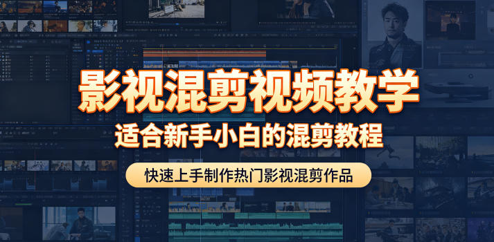 影视混剪视频教学,适合新手小白的混剪教程,快速上手制作热门影视混剪作品-智富思维学堂