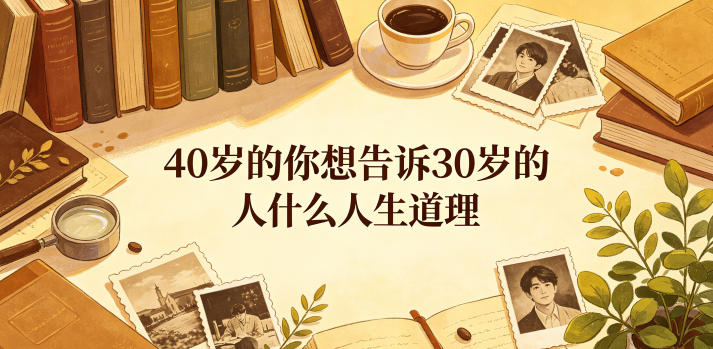 公众号付费文章:40岁的你想告诉30岁的人什么人生道理?-智富思维学堂