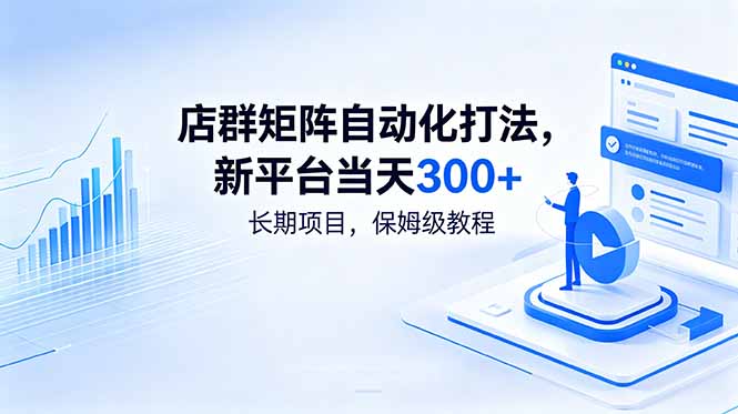 店群矩阵自动化打法,新平台当天300+,长期项目,保姆级教程-智富思维学堂