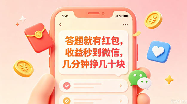 答题就有红包,收益秒到微信,几分钟挣几十块,学生党上班族宝妈都可以玩【揭秘】-智富思维学堂