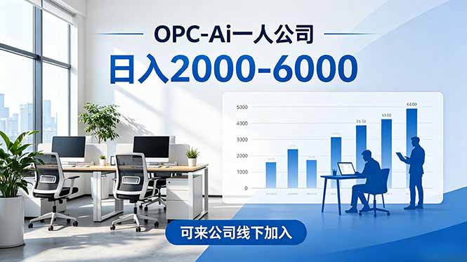2026创业新风口—OPC一人公司模式震撼首发！日收益2000-6000+，项目绿色长久，安全稳健，合…-智富思维学堂