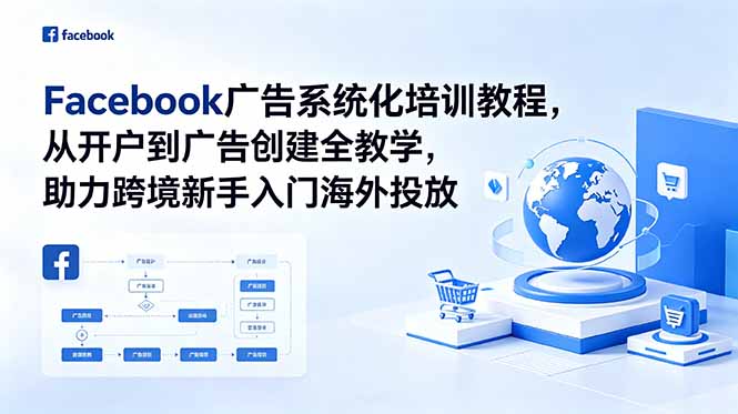 Facebook广告系统化培训教程，从开户到广告创建全教学，助力跨境新手入门海外投放-智富思维学堂