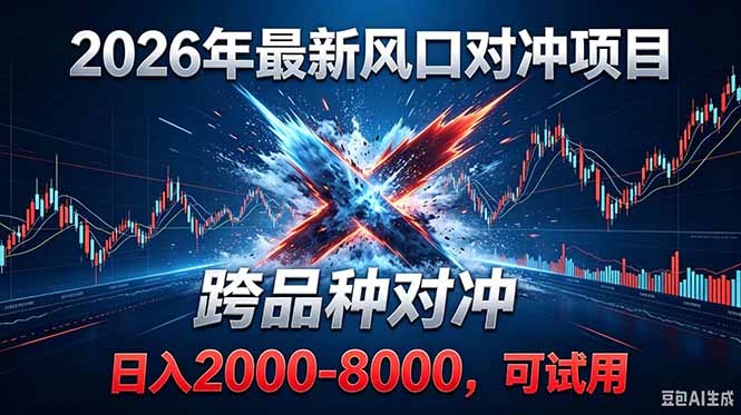 2026创业新风口！最新对冲！跨品种对冲！日收益2000-6000+-智富思维学堂
