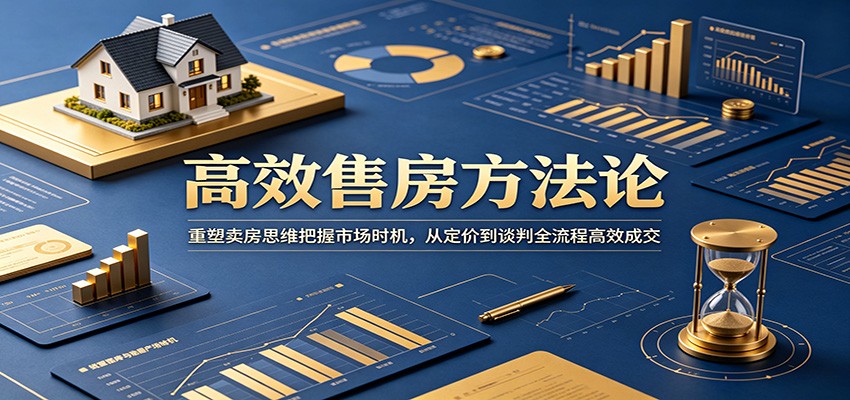 高效售房方法论：重塑卖房思维把握市场时机，从定价到谈判全流程高效成交-智富思维学堂