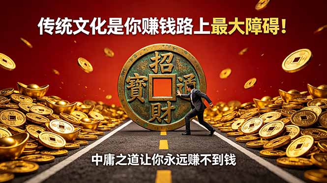 付费文章：传统文化是你赚钱路上最大障碍！中庸之道让你永远赚不到钱-智富思维学堂